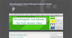 Desktop Screenshot of horsedoppler.com