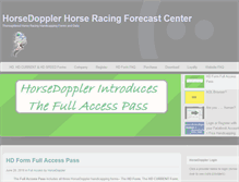 Tablet Screenshot of horsedoppler.com